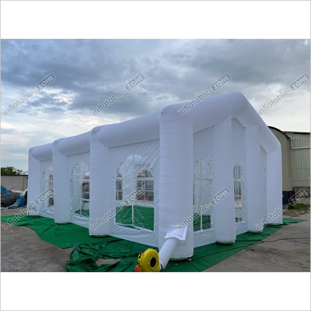 Outdoor White L Inflatable Wedding Party Tent Dining Room Inflatable Camping Tent Blow Up Tent
