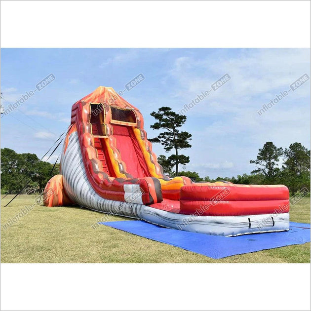Inflatable Outdoor Water Slides, Commercial Water Slide With Inflatabl