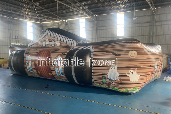 Exercise And Play Haunted Fun House Inflatable Maze Sports Game Halloween Blow Up Party Near Me