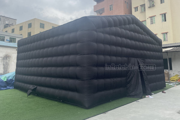 Backyard Large Black Inflatable Nightclub Wedding Tent Inflatable Disco Party Tent House Blow Up Nightclub
