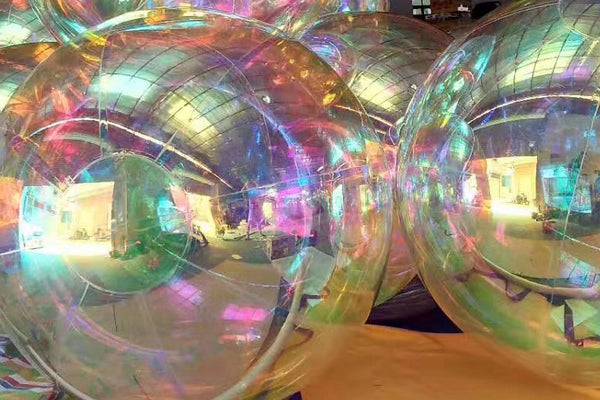 Giant Inflatable Mirror Ball Hanging Colorful Gazing Globe Garden Ornaments Perfect For Parties And Decor