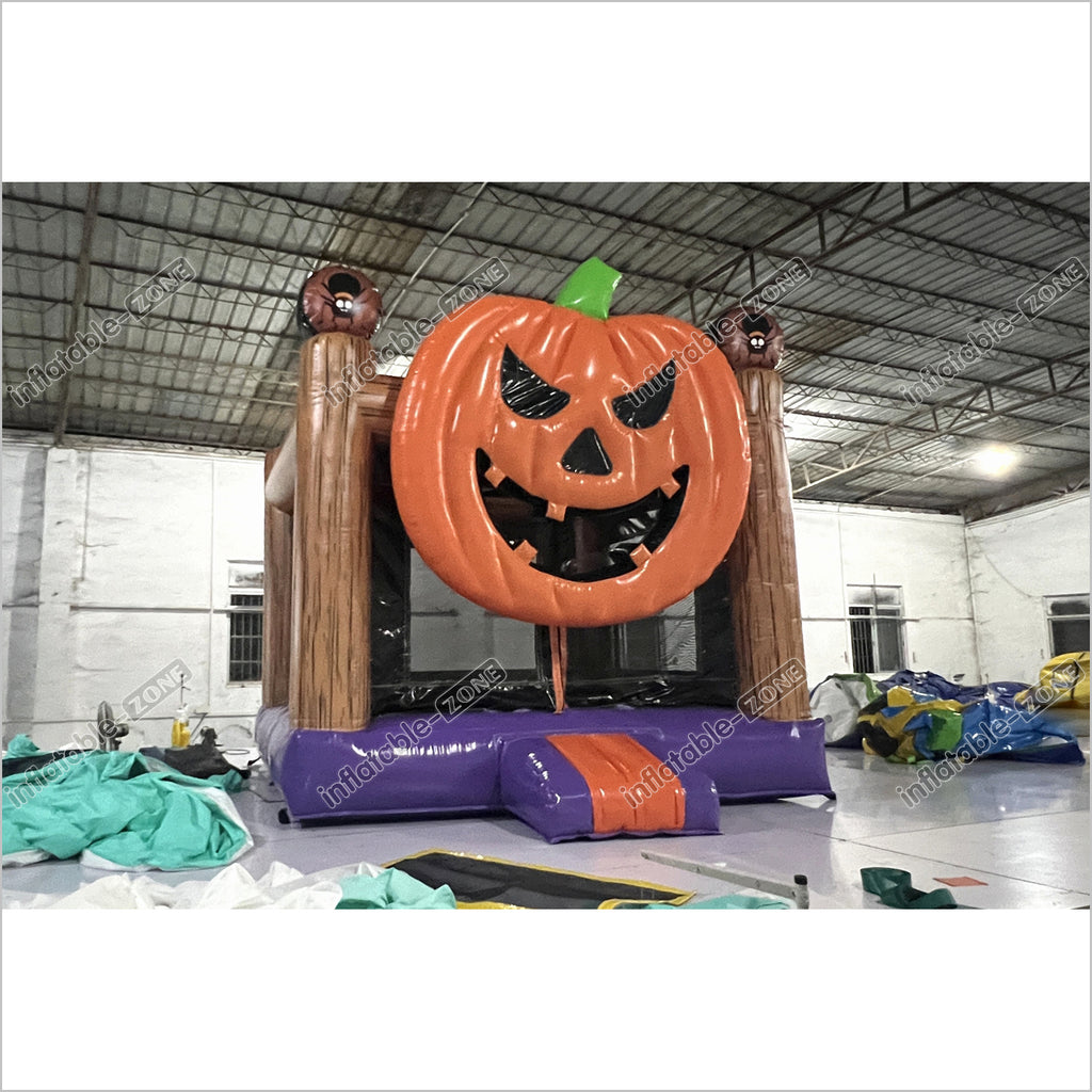 Halloween Jack O Lantern Bouncy Castle Indoor Playground Big Inflatabl