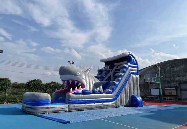 Commercial Grade Inflatable Water Slide Shark Blow Up Water Slide Inflatable Slide for Party Event