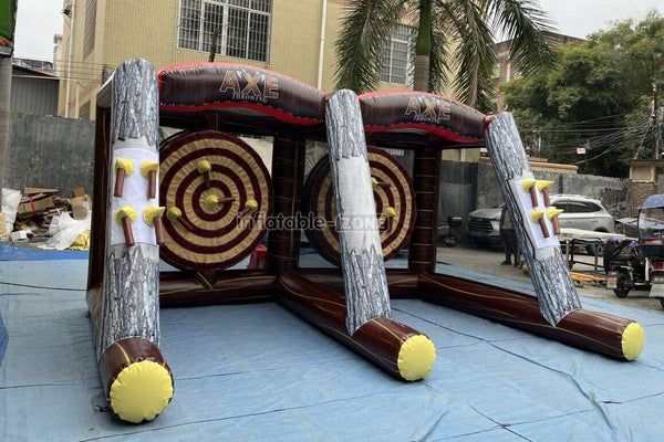Fun Play Equipment Inflatable Axe Throwing Inflatable Sports Games For Kids And Adults