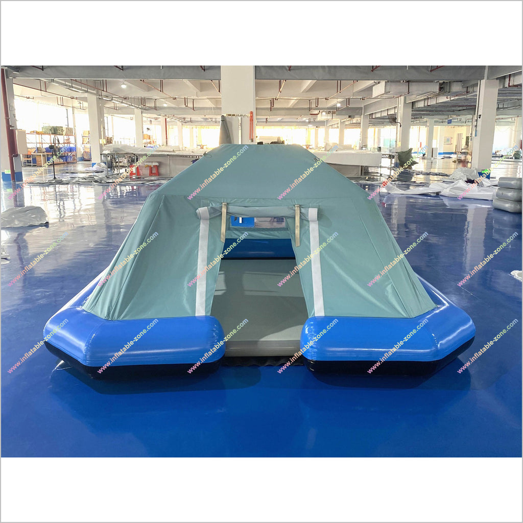 tent zone Shoal Tent Floating Inflatable House Tent Camping Water Commercial Inflatable Floating Tent For Camping