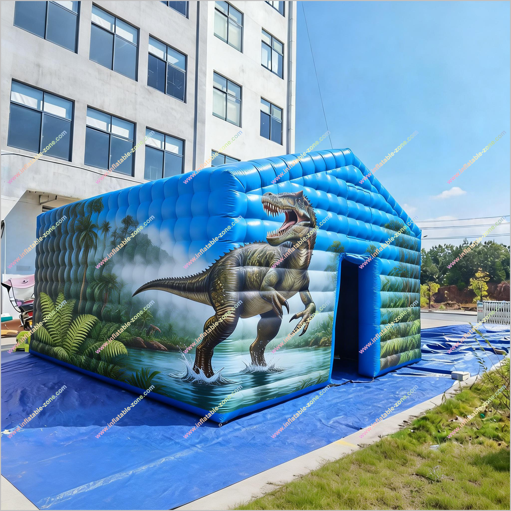 dinosaur tent for adults Dinosaur Theme Activities Inflatables Tent Portable Parties Inflatable Cube  Dinosaur Tent House