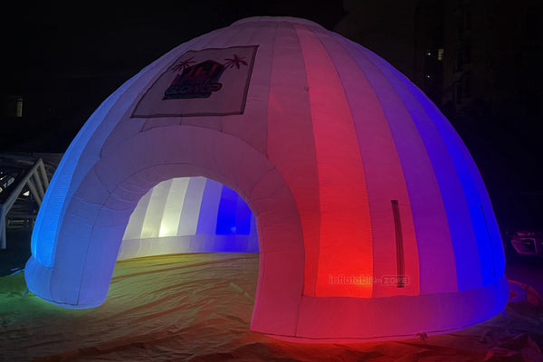 Color-Changing Led Lighted Inflatable Marquee Dome Event Tent For Wedding Party Exhibition