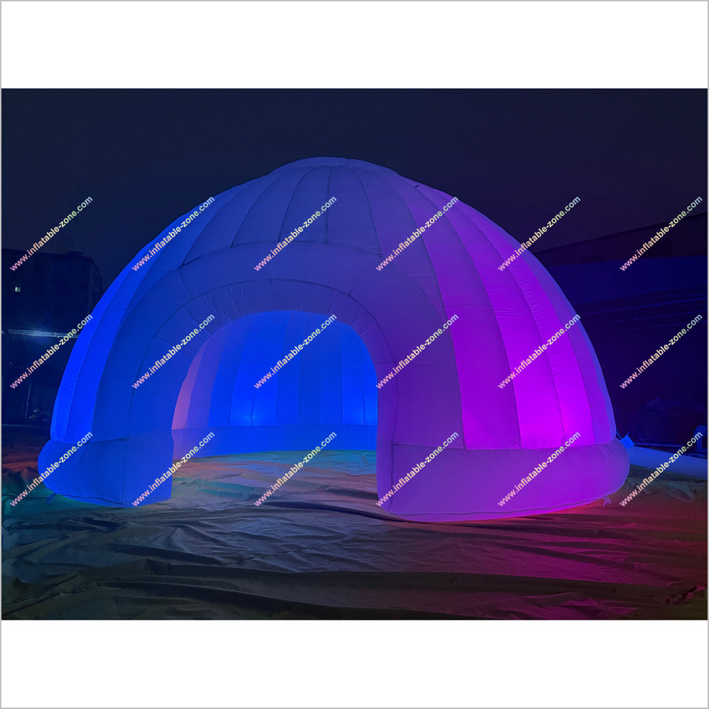 Inflatable Yard Tent Disco Theme Party Inflatable Dome Marquee Outdoor Inflatable Igloo Tent With Led Lighting