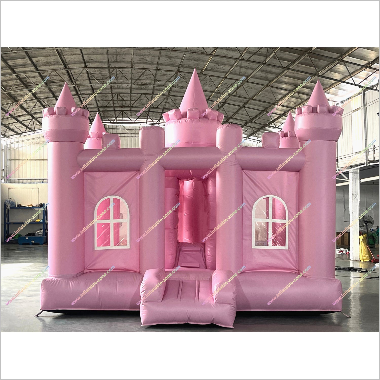 Pink Castle Bounce House Inflatable Jump And Slide Combo Factory Direc