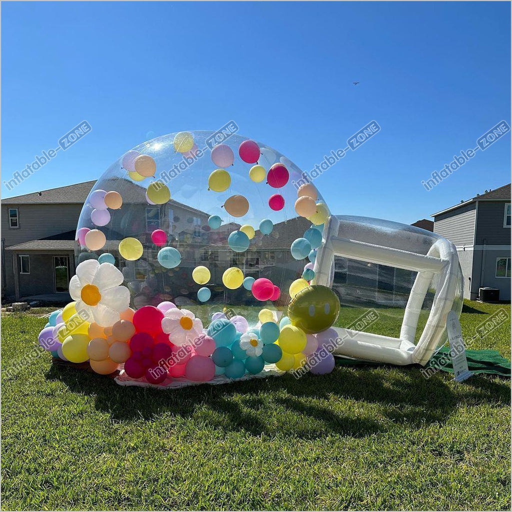 outdoor single tunnel inflatable bubble tent Outdorr Inflatable Bubble Tent White Single Tunnel Clear Dome Tent