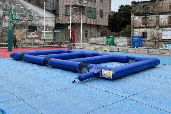 Outdoor Sports Game Triple Inflatable Panna Soccer Field Small Inflatable Football Pitch