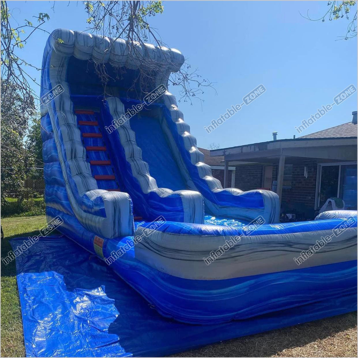 Blow Up Water Slide Jump House Near Me Retro Inflatable Water Slide