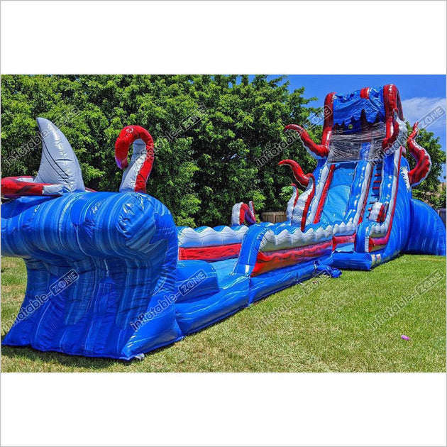 Inflatable Pool Slide Water Slides Above Ground Blow Up Yard Slip Boun
