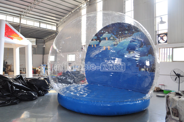 Popular\tclear dome tent  inflatable snow globe with blowing snow