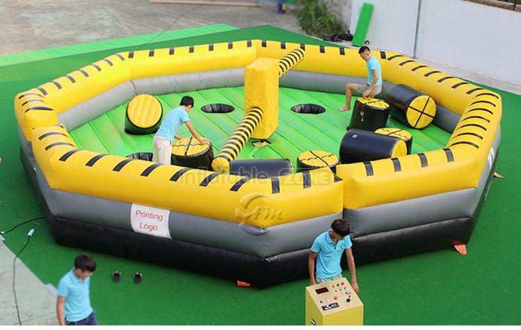 Inflatable Meltdown Game Wipe Out Obstacle Course