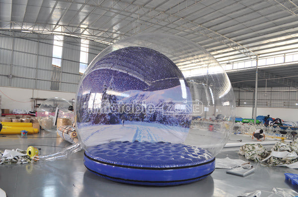 Custom-size giant-inflatable-snow-globe inflatable christmas snow globe