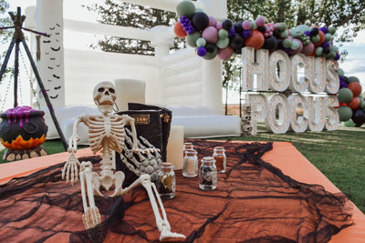 Ghostly Glamour: Hosting a Halloween Bash with a White Bounce House