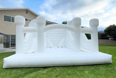 Soar to New Heights of Fun with a White Bounce House from Inflatable-Zone