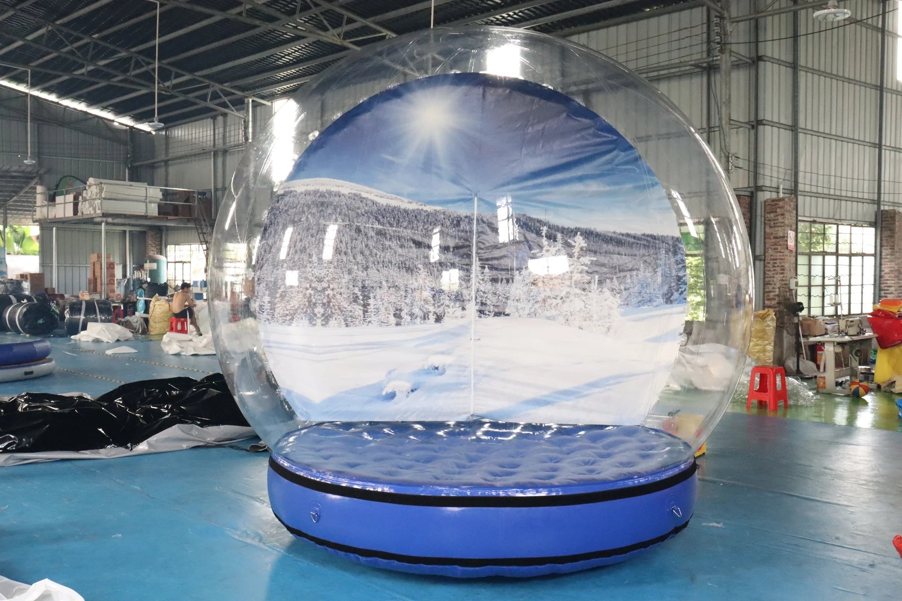 Capturing the Magic: The Inflatable Snow Globe Photo Booth Experience