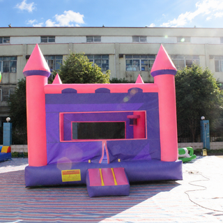 Let the fun begin with our 0.55MM PVC Pink and Purple Inflatable Jumping Castle! Specifically designed for children, this vibrant bounce house promises hours of laughter and excitement. Crafted from durable PVC material, it ensures a safe and enjoyable play experience. Watch as kids bounce and play in this colorful inflatable castle, creating cherished memories of childhood joy and adventure.
