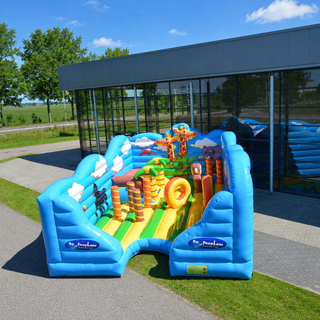 Welcome to the ultimate indoor playground - our Inflatable Fun City made from durable 0.55MM PVC Tarpaulins! This bounce house offers endless fun and excitement for kids of all ages. Perfect for indoor parties or everyday play, it's a safe and entertaining space where imaginations can soar and adventures can unfold. Let the bouncing begin!