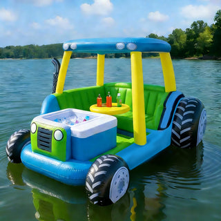 Cruising Inflatable Tractor Float Farm Style Inflatable Tractor Lake Float Water Fun Near Me