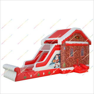 Christmas Parties Bounce Houses Slides Inflatable Yard Games Buy Childrens Bouncy Castle Jumper Slide Combo Rental - Inflatable-Zone