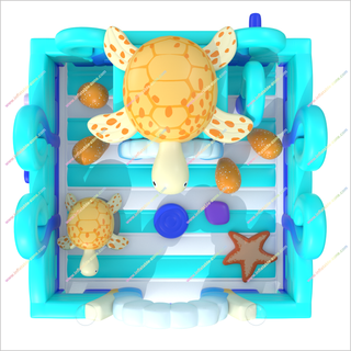 Turtle-Themed Inflatable Play Area Near Me Obstacle Bounce House Rental Childrens Party Games - Inflatable-Zone