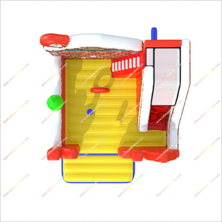 Merry Christmas Inflatable Indoor Bounce House With Slide Obstacle Bouncy Castle Bouncer Slide Combo Soft Play Equipment For Sale - Inflatable-Zone