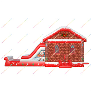 Christmas Parties Bounce Houses Slides Inflatable Yard Games Buy Childrens Bouncy Castle Jumper Slide Combo Rental - Inflatable-Zone