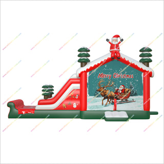 Christmas Party Decoration Massive Bounce House Large Inflatable Slide Rental Buy Bouncy Castle Slide Combo Prices - Inflatable-Zone