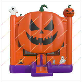 Halloween Inflatable Pumpkin Bouncy Castle Park Near Me Square Jack-O-Lantern Blow Up Bounce House For Sale - Inflatable-Zone