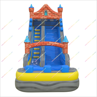 Commercial Kids Adults Inflatable Castle Water Slide Backyard Outdoor Play Equipment Rent Waterslide Party Pool Near Me - Inflatable-Zone