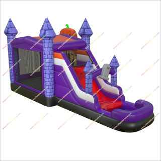 Halloween Party Games Bounce Houses With Water Slides Inflatable Pool Rental Near Me Jumping Castle Waterslide Combo - Inflatable-Zone