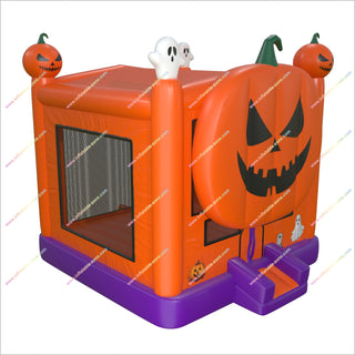 Halloween Inflatable Pumpkin Bouncy Castle Park Near Me Square Jack-O-Lantern Blow Up Bounce House For Sale - Inflatable-Zone