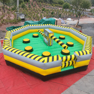 Interactive Inflatable Meltdown Challenge Games Inflatable Wipeout Game With Mechanical - Inflatable-Zone