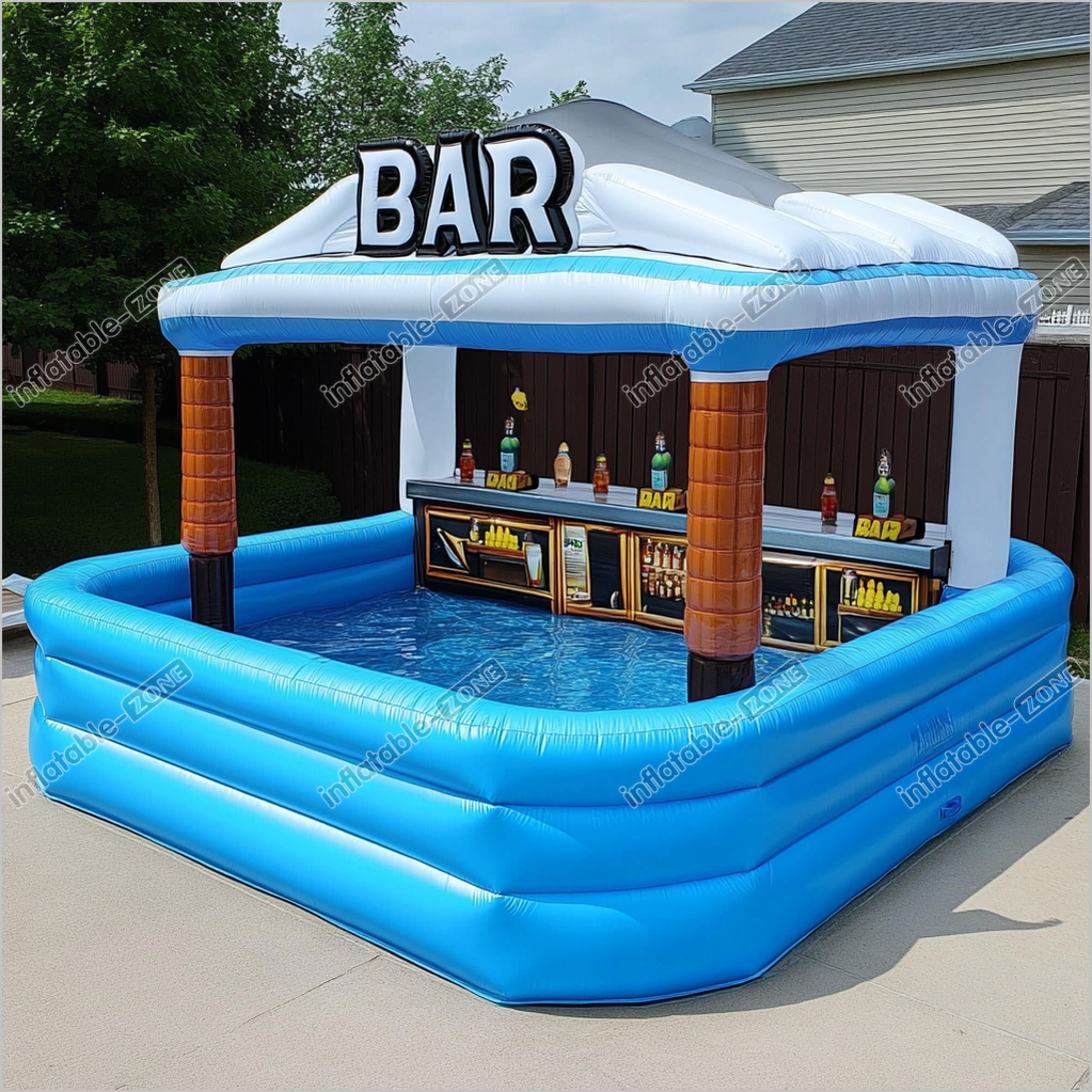 Inflatable Bar Pool Inflatable Pub Bar with Water Pool Party Event