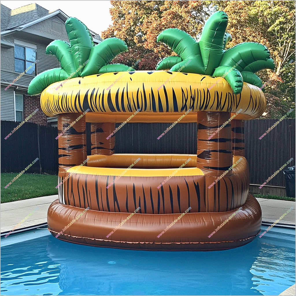 Backyard Camping Party Tiki Floating Bar Inflatable Play Water Floatin
