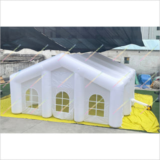 White Nightclub Inflatable Play Tent Outdoor Wedding Spots Inflatable Club House Tent Rental Grade Party