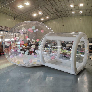 clear plastic tent Party Inflatable Bubble House Camping Tent With Tunnel Bubble Tent Hou