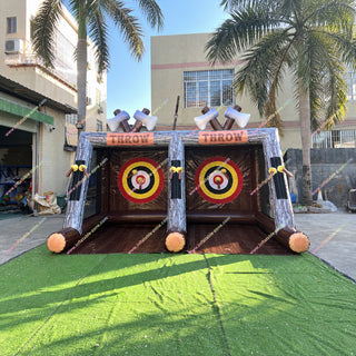 Double Sports Inflatable Axe Throwing Rental Grade Play Equipment Axe Throw Games For Team Building - Inflatable-Zone