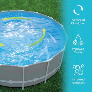 1500 GPH Pump Flow Rate Improved Circulation and Filtration INTEX SX1500 Krystal Clear Sand Filter Pump