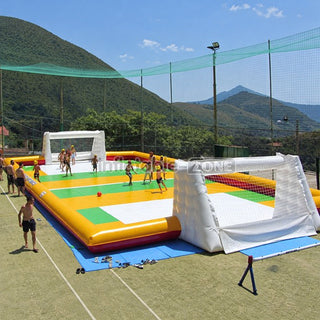 Inflatable Football Arena Pitch, Inflatable Soccer Arena Field With Abstacle Soccer Field - Inflatable-Zone