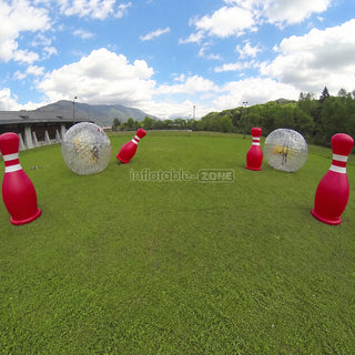 4 Human Bowling Balls With 2 Zorb Ball - Inflatable-Zone