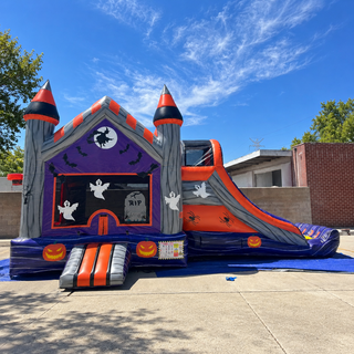 Buying A Bouncy Castle Happy Hop Slide Combo Bounce House Inflatables Business Halloween Blow Up