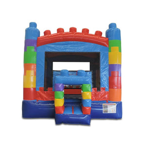Mega Block Bounce House Jump N Fun Inflatables Bouncy Castle Birthday Party For Kids