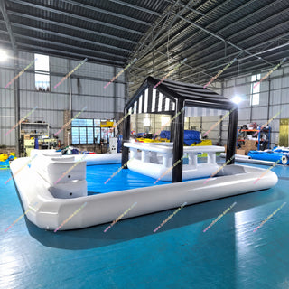 Inflatable Bar For Swimming Pool Camping Sofa Inflatable Big Commercial Tent Inflatable Pool Bar Party Tent - Inflatable-Zone