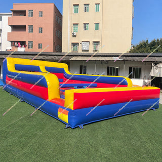 Gladiators Inflatables Bungee Run Joust Combo Interactive Activity Jousting Inflatable Rental Grade - Inflatable-Zone