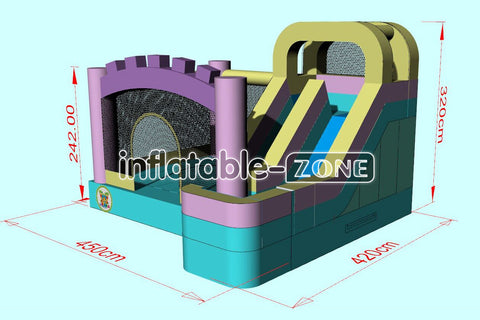 Inflatable-Zone Design Play Yard Inflatable Bouncer Happy Jump Inflatables Bouncy Castle With Slide Combo Bounce House