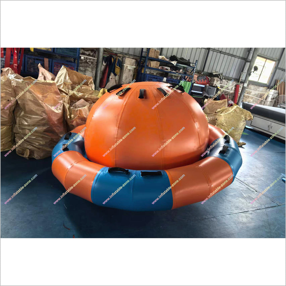 Inflatable Spinning Crazy UFO Inflatable Dome Rocker Floating Sports S